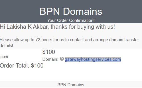 Simple Site Domain Purchase